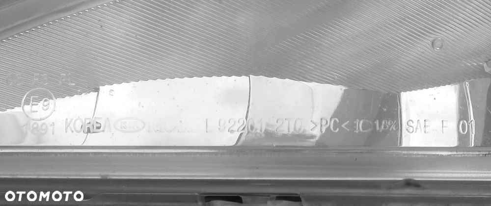 KIA OPTIMA III 3 2T0 2010 - 2013 halogen lampa ramka LEWA zderzak ORYGINAŁ - 4