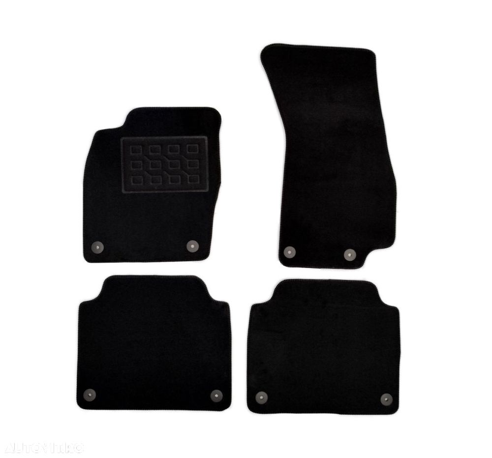 Covorase mocheta Audi A8 (D5/4n) 2018-prezent, Negre, set de 4 Buc. - 1