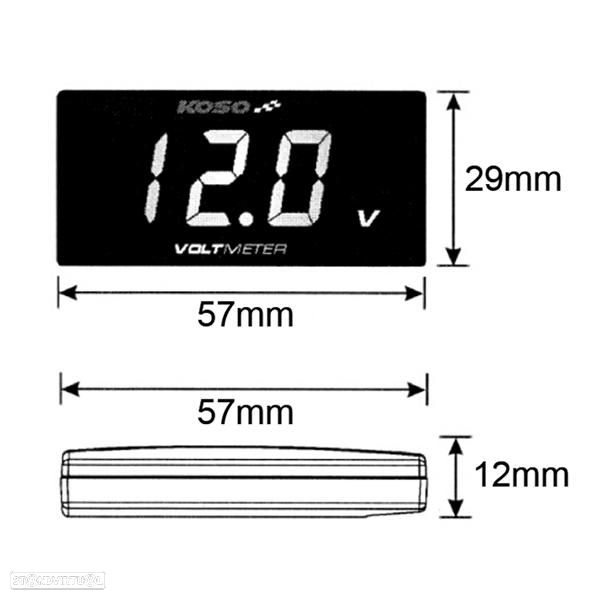 voltímetro koso super slim azul - 2