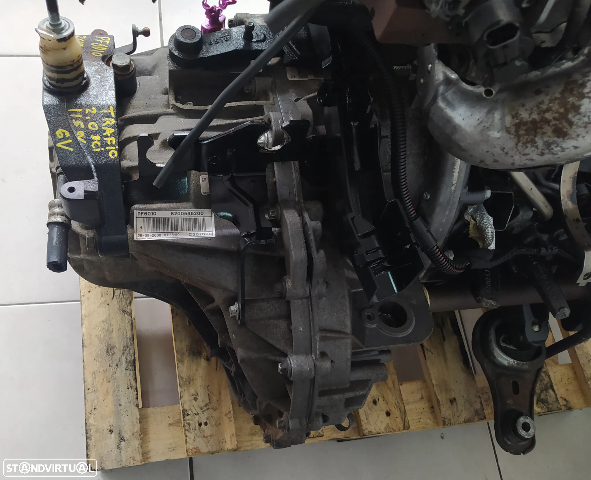 motor Renault Trafic 2.0DCI 115CV M9R782 caixa 6 velocidades PF6010 - 10