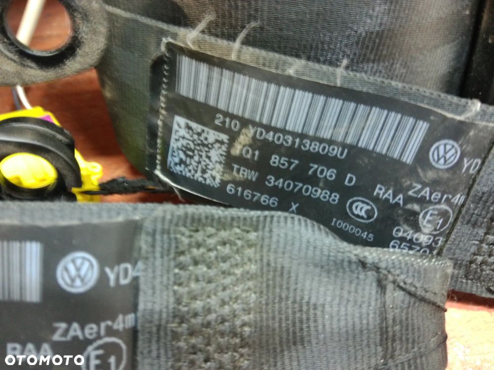 VW EOS 06-> DESKA ORYGINAŁ KONSOLA AIRBAG AIRBAGI PASY - 4