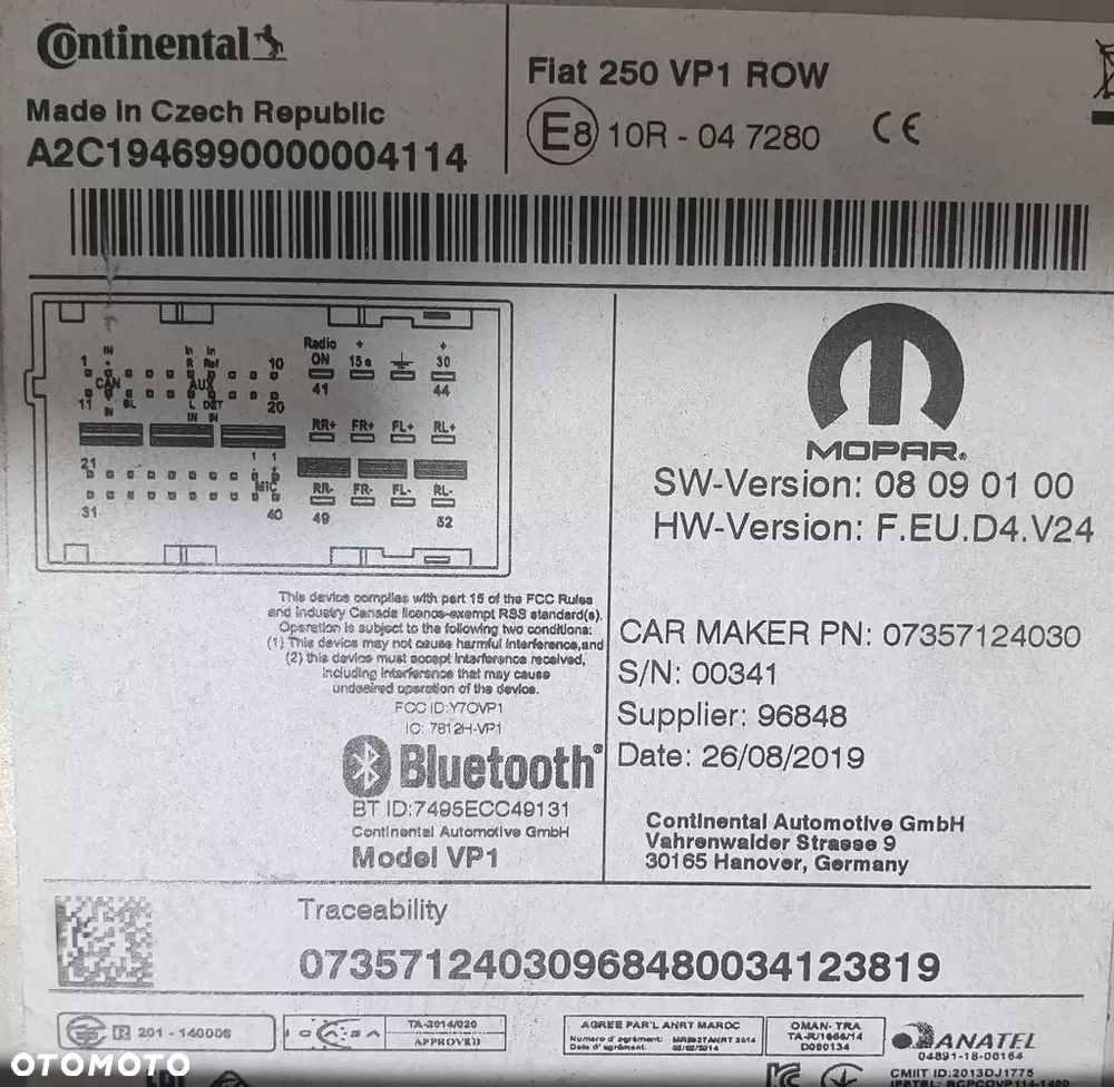 Peugeot Boxer Radioodtwarzacz - 4