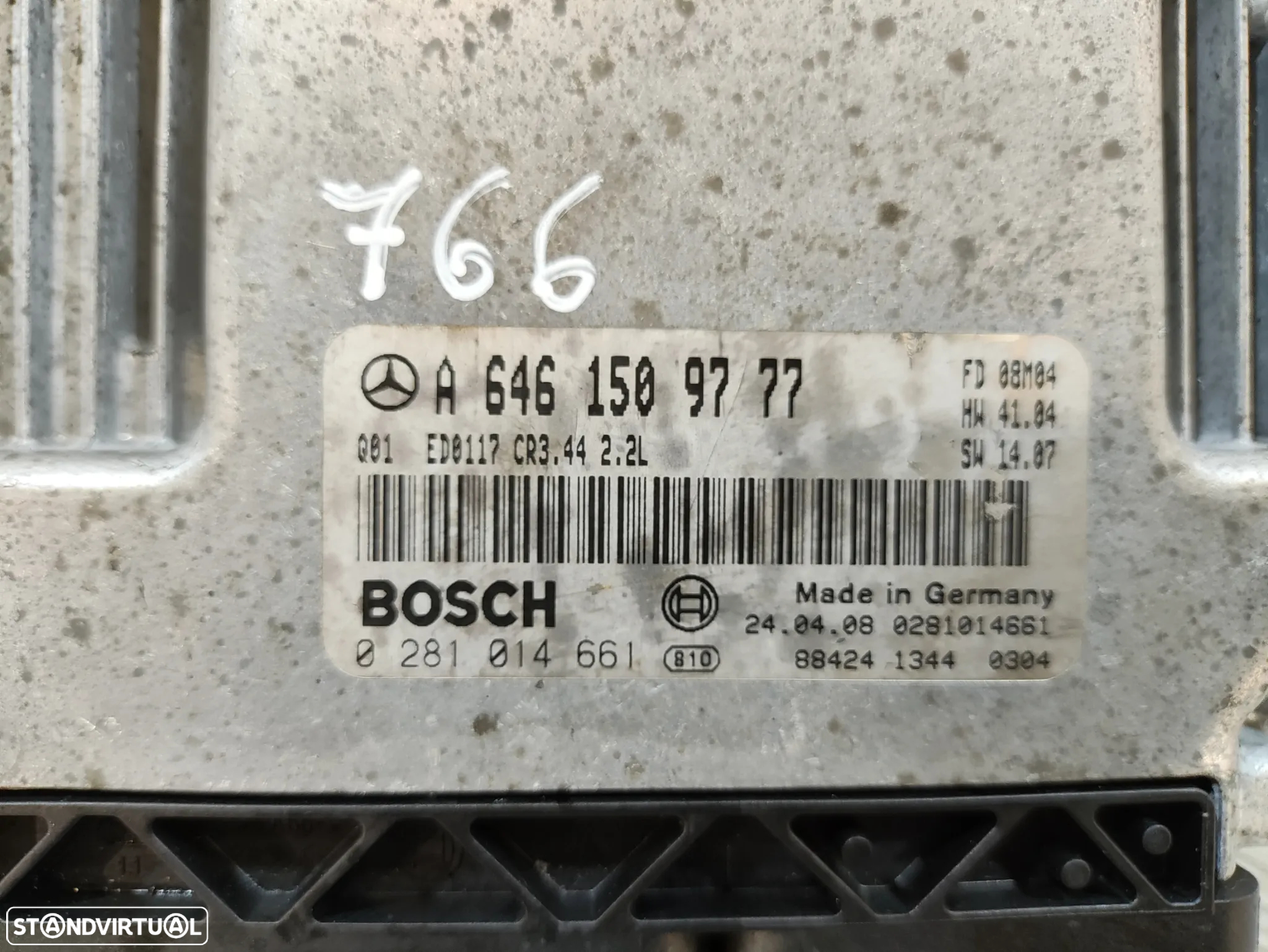 CENTRALINA ECU MOTOR BOSCH MERCEDES BENZ CLASS CLK C209 W209 C220 CDI 150CV OM646963 A6461509777 6461509777 CLASS C W203 CLC CL203 OM646966 - 6