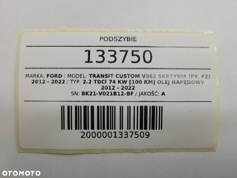 PODSZYBIE KOMPLETNE FORD TRANSIT CUSTOM I BK21-V021B12-BF - 10