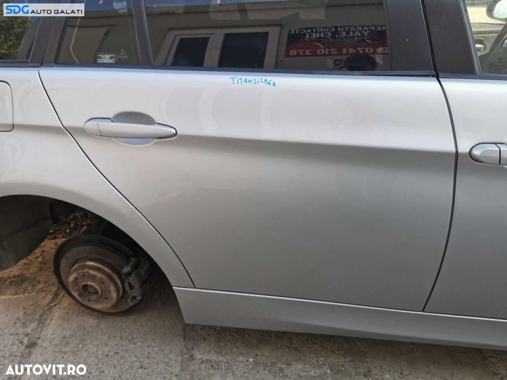 Usa Usi Portiera Portiere Dreapta Spate BMW Seria 3 E91 Break Combi 2004 - 2011 Culoare 354/7 Titansilber Metallic [0563] - 1