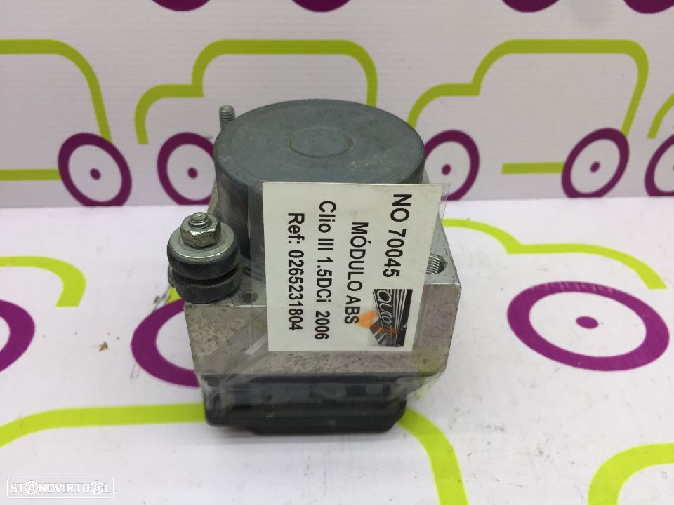 Módulo ABS Renault Clio lll 1.5dCi  90Cv - Ref: 0265231804 - NO70045 - 1
