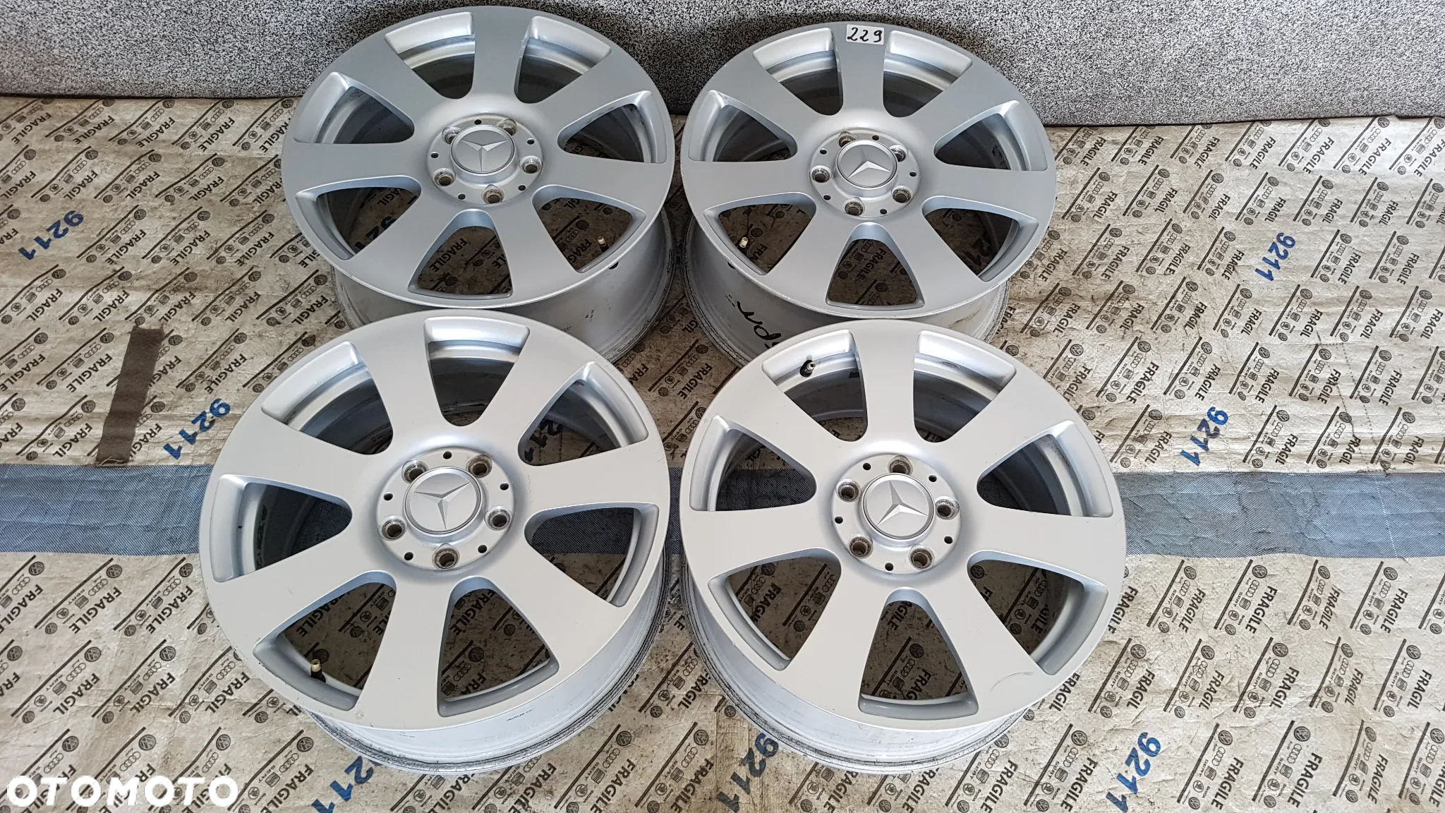 FELGI ALU ORYGINAŁ MERCEDES S Klasa 5X112 7,5JX17 ET47,5 - 2