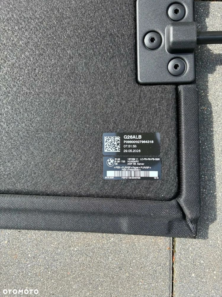 PÓŁKA BAGAŻNIKA TYLNA BMW G26 - 14