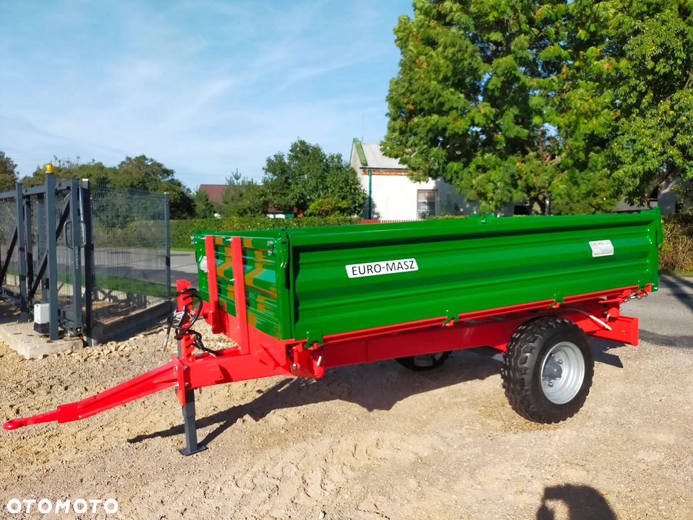 przyczepa rolnicza 3t wywrotka / euro-masz / zsyp / hamulce /nadstawy/ jednoosiowa - 11