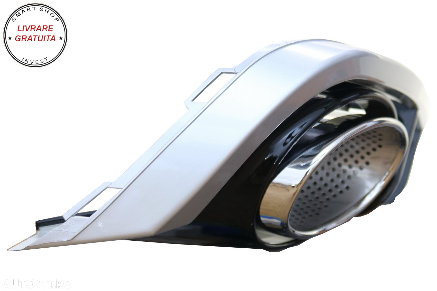 Difuzor Bara Spate si Ornamente Evacuare Audi A6 C7 4G Limousine Avant (2010-2014)- livrare gratuita - 7