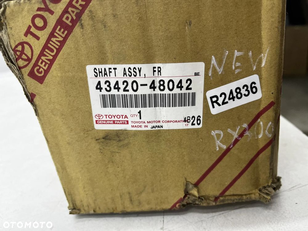 Półoś Lexus RX300 I ES300 Toyota Camry98-03r. 3.0 benzyna LEWA przednia napędowa krótka 43420-48042 - 12