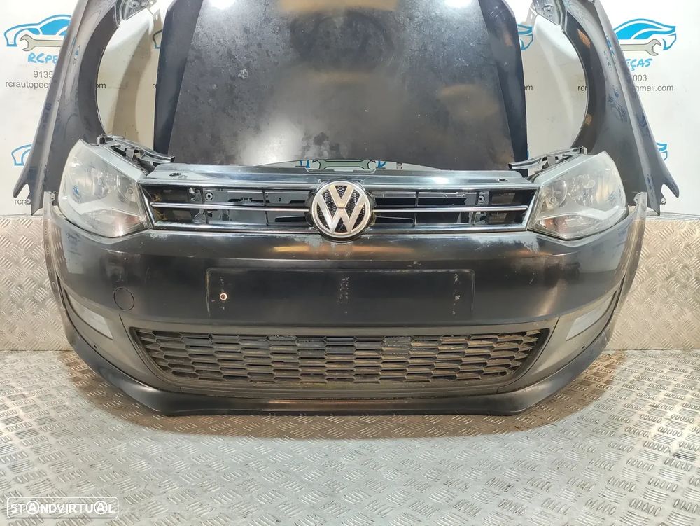 Frente Completa VW Volkswagen Polo V | MK5 - 6R | 6C - Parachoques | Parachoque | Grelha | Grelhas | Otica | Oticas | Guarda Lamas | Lama | Capo | Capot | Reforço | Fibra | Radiador | Ventilador | Radiadores | Para-choques - 5