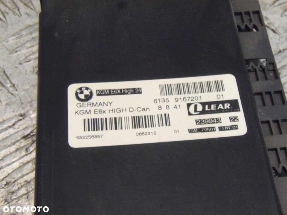 BMW 5 E60 BCM moduł gateway 61359167201 - 2