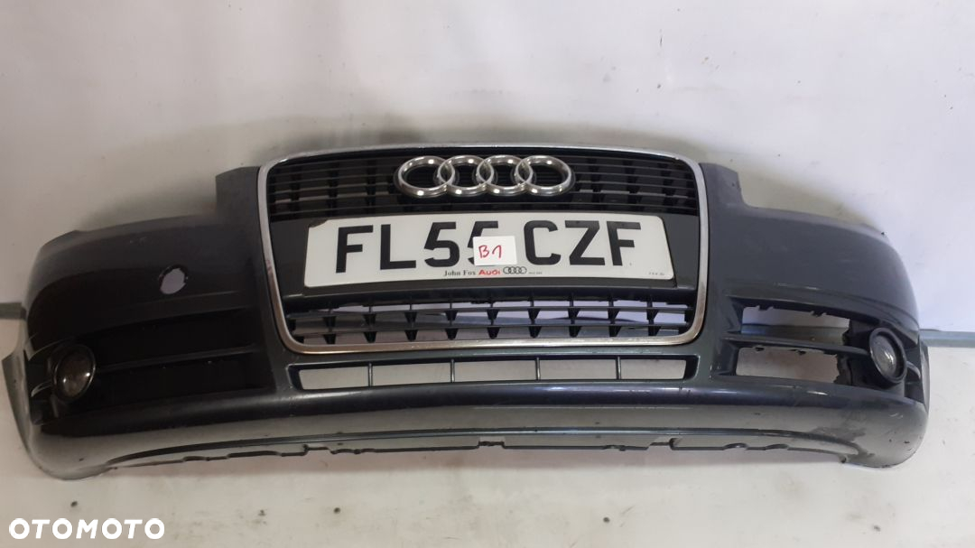 ^ ZDERZAK PRZÓD PRZEDNI DO AUDI A4 B7 LY7Z SZARY HALOGENY - 3
