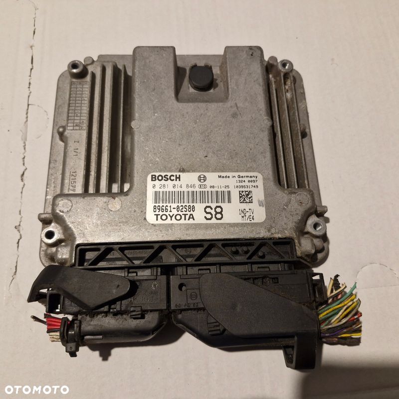 Toyota Auris I 06-09 1.4 D4D Komputer silnika 0281014846 89661-02S80 - 1