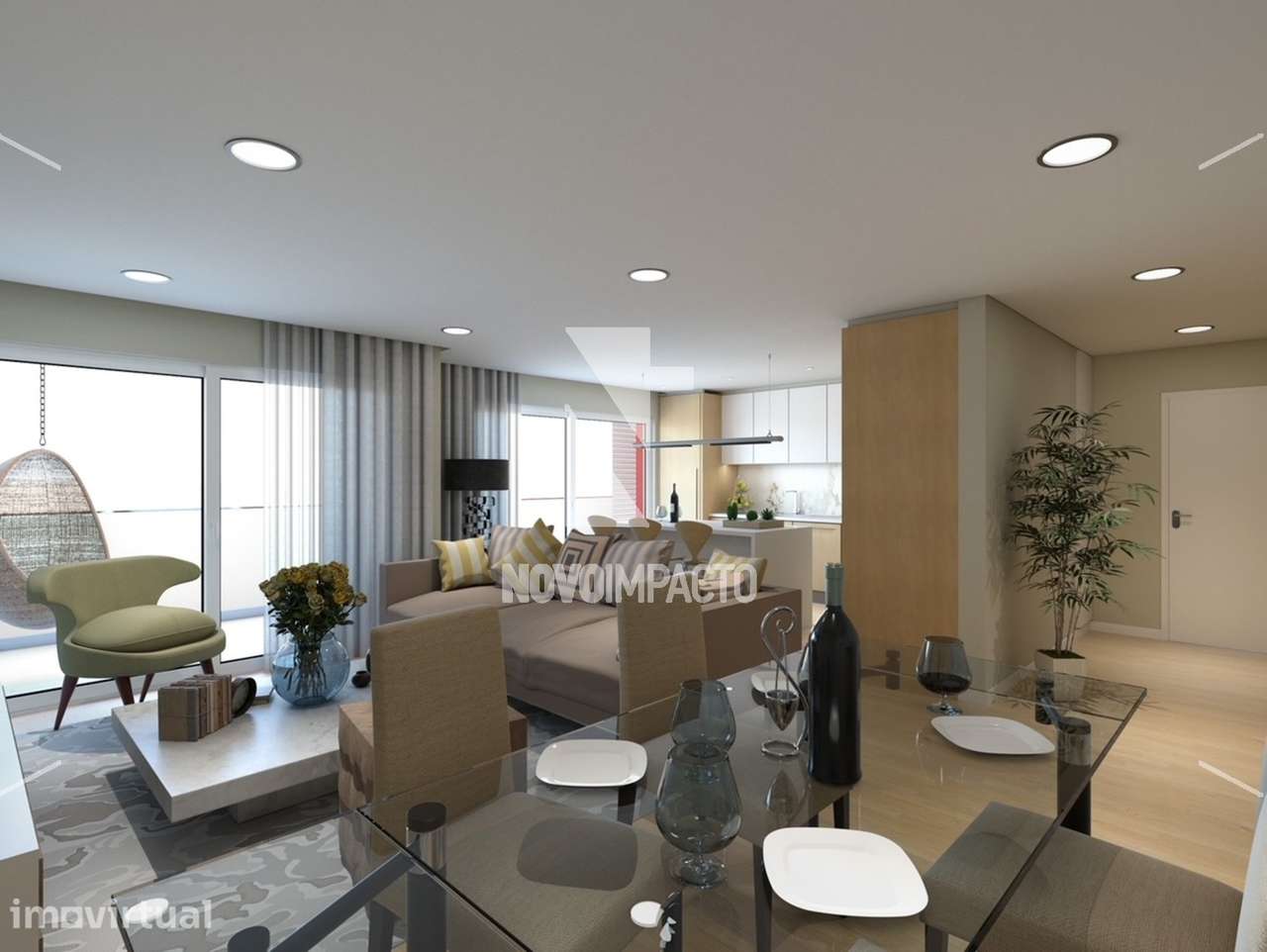 Apartamento T2+1 com Terraço de 90 m² e Parqueamento | Acabamentos... - Grande imagem: 3/16
