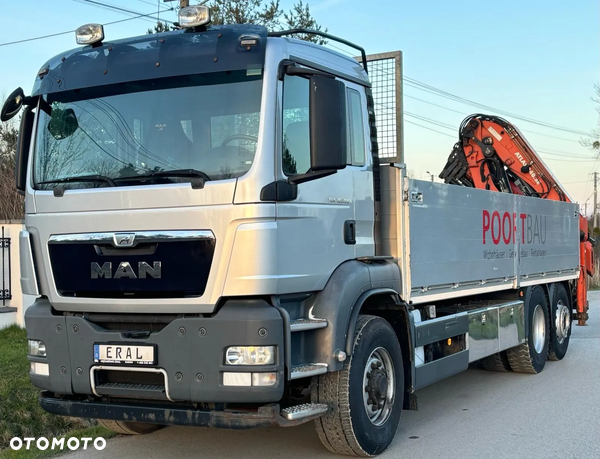 MAN TGS 26.400 6x4 HDS Atlas 240.2E Hydrodrive Euro 5 oś skretna z Niemiec idealny maly przebieg