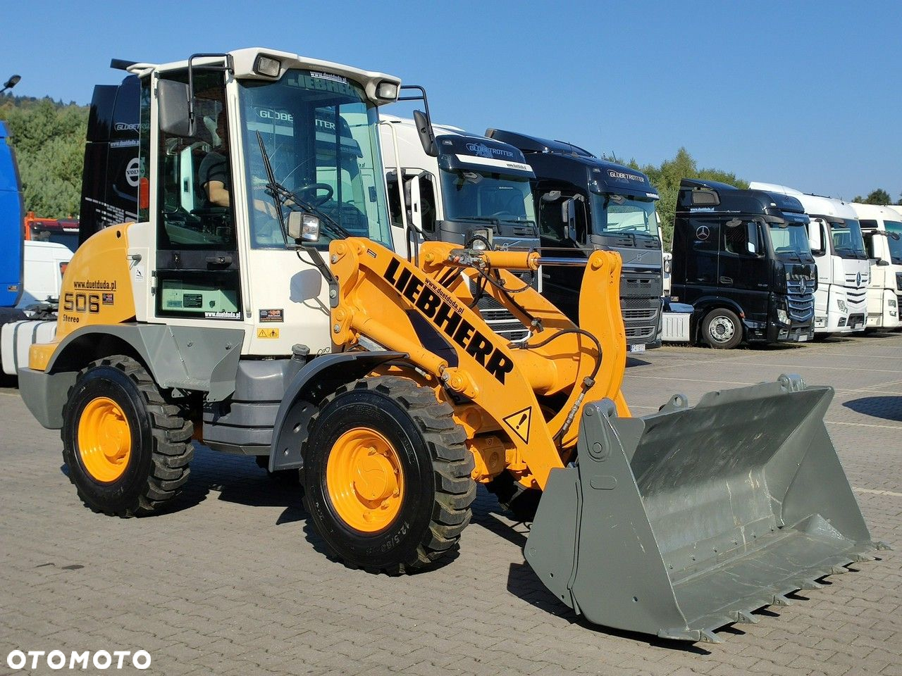 Liebherr L 506 STEREO Szybkozłącze / Łyżka Krokodyl + Widły Waga 6300kg - 3