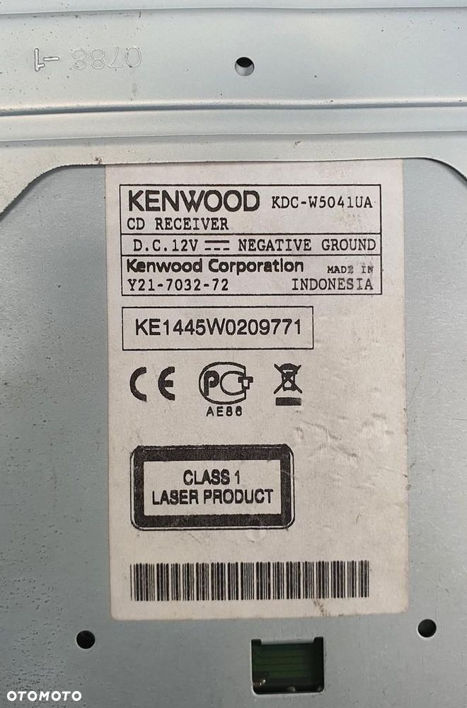 RADIO CD MP3 KENWOOD RENAULT KANGOO II Y21-7032-72 KDC-W5041U - 7