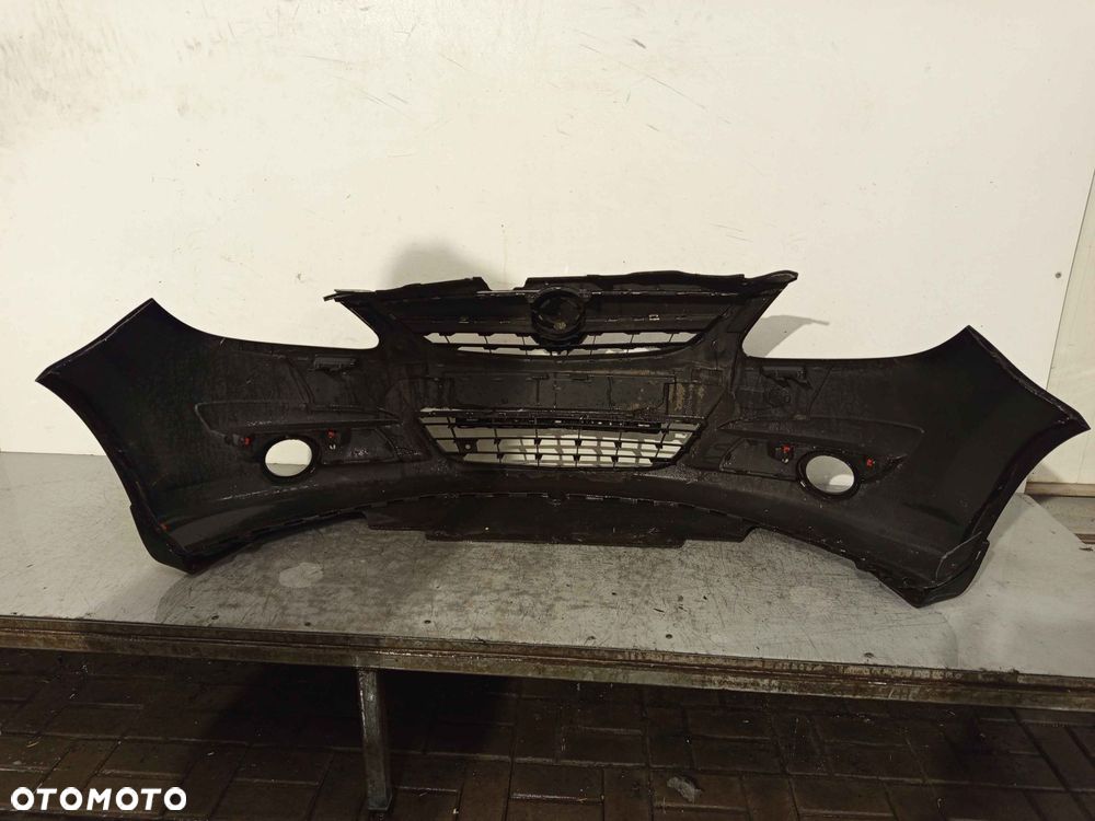 ^ ZDERZAK PRZÓD PRZEDNI OPEL CORSA D Z20R CZARNY HALOGENY DOKŁADKA ! - 5