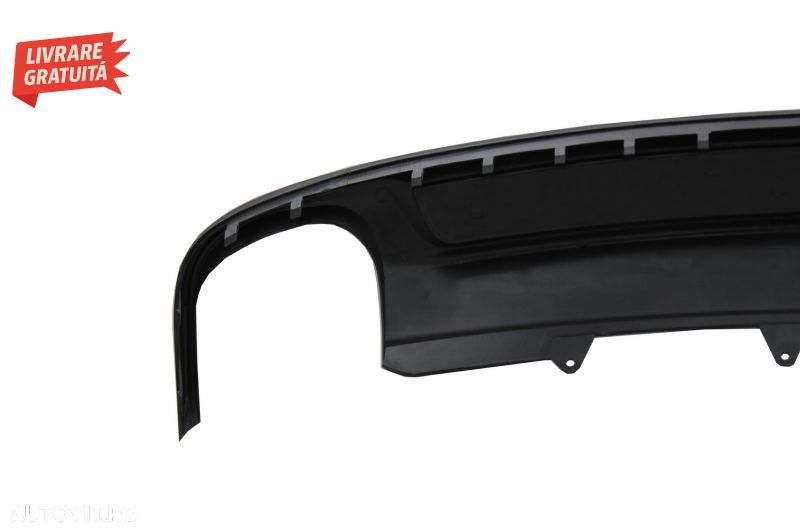 Difuzor Bara Spate si Ornamente toba AUDI A4 B8 Facelift Sedan/Avant (2012-2015) S- livrare gratuita - 5