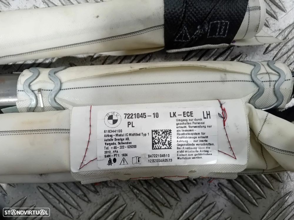 Cortina Cortinas de Airbag BMW Série 1 F20 F21 722104510 722104610 Original - 3