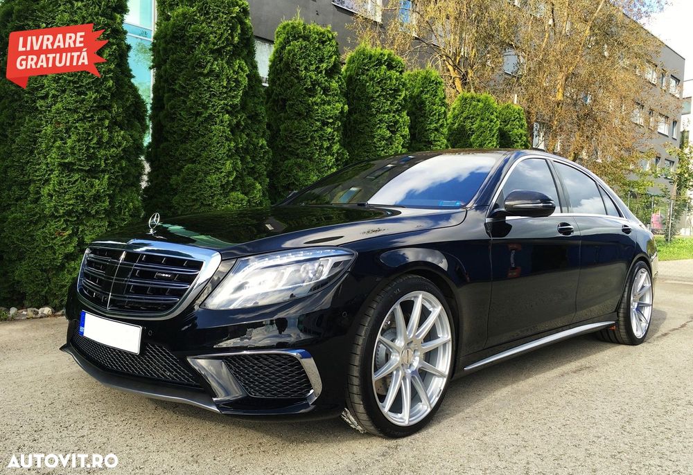 Grila Centrala Mercedes S-Class W222 (2014-2020) S63 S65 Design Crom- livrare gratuita - 6