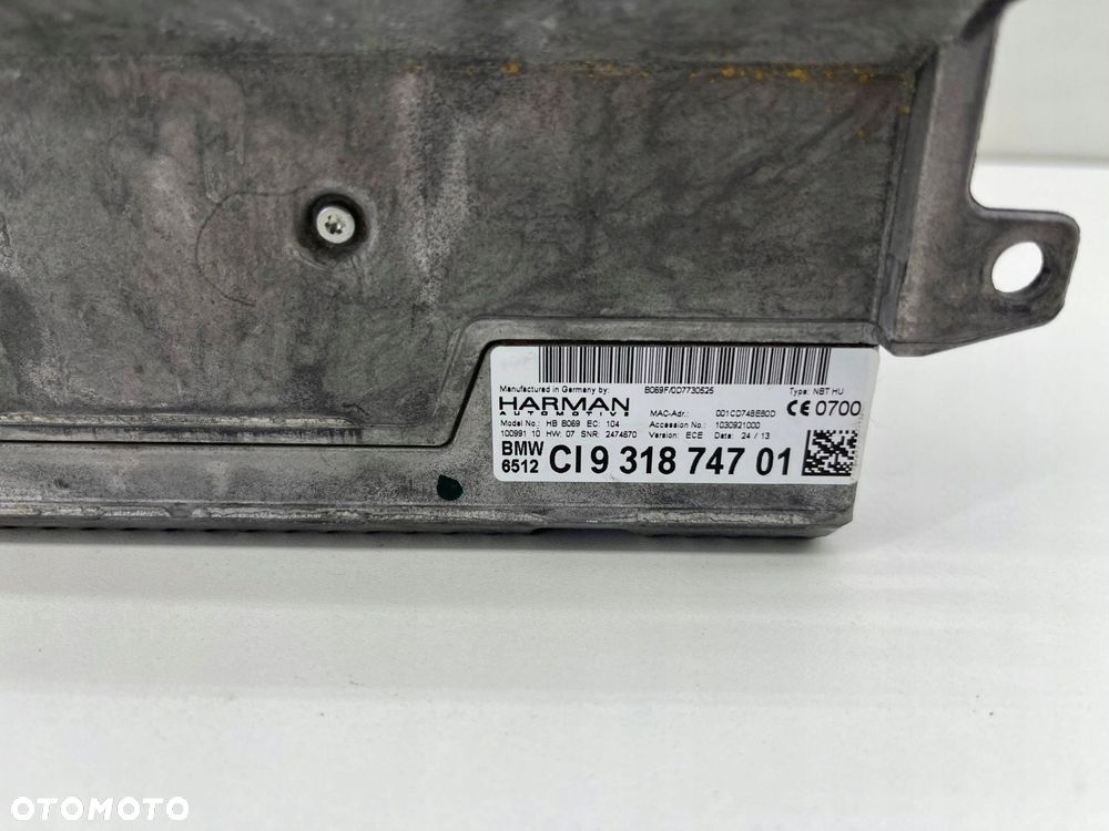 BMW 3 F30 F31 RADIO CZYTNIK NAWIGACJA 9318747 - 3