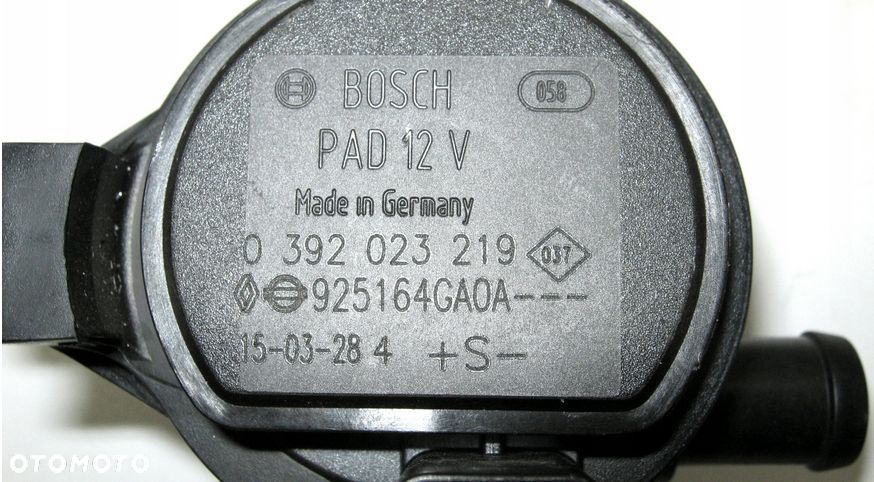 Dodatkowa Pompa obiegu wody 0392023219 925164GA0A oryginał Renault