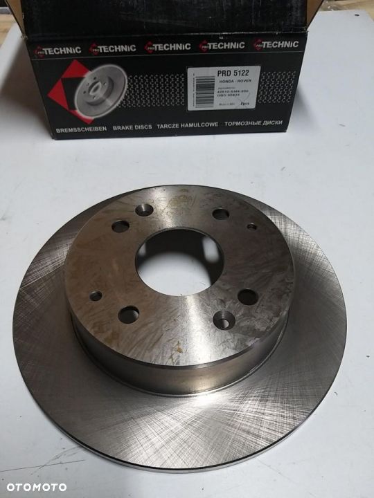 tarcza hamulcowa  tylna tył kpl.260X10 P 4-OTW HONDA ACCORD ROVER 600 90-99 PRD5122 - 1