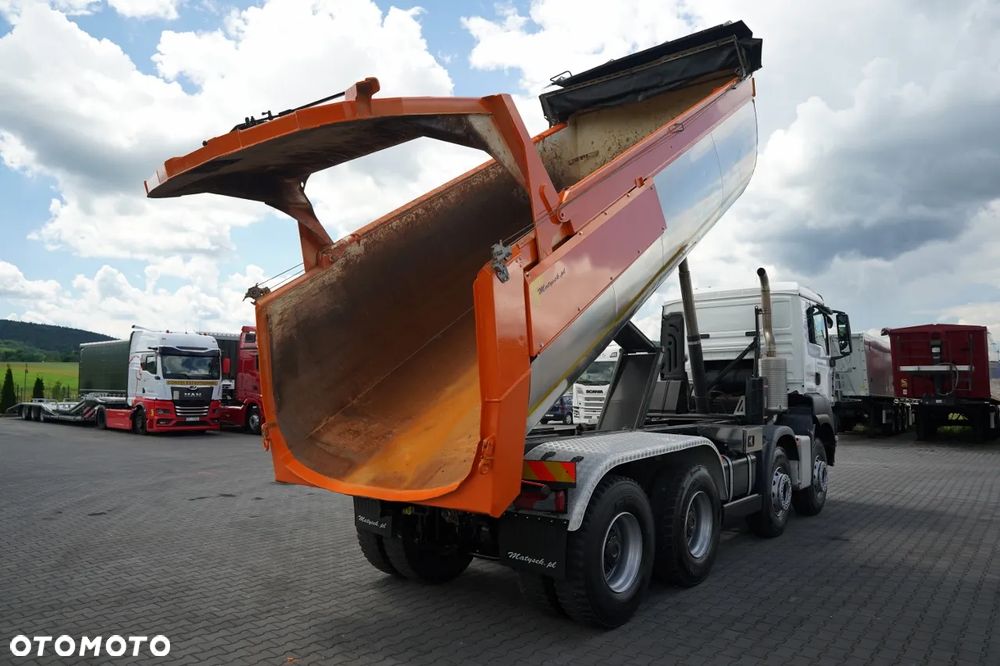 MAN TGS 35.500 / 8x4 / WYWROTKA TYLNOZSYPOWA  MEILLER / OCIEPLANA / DO ASFALTU /  HYDROKLAPA / NAVI / 2021 ROK - 4