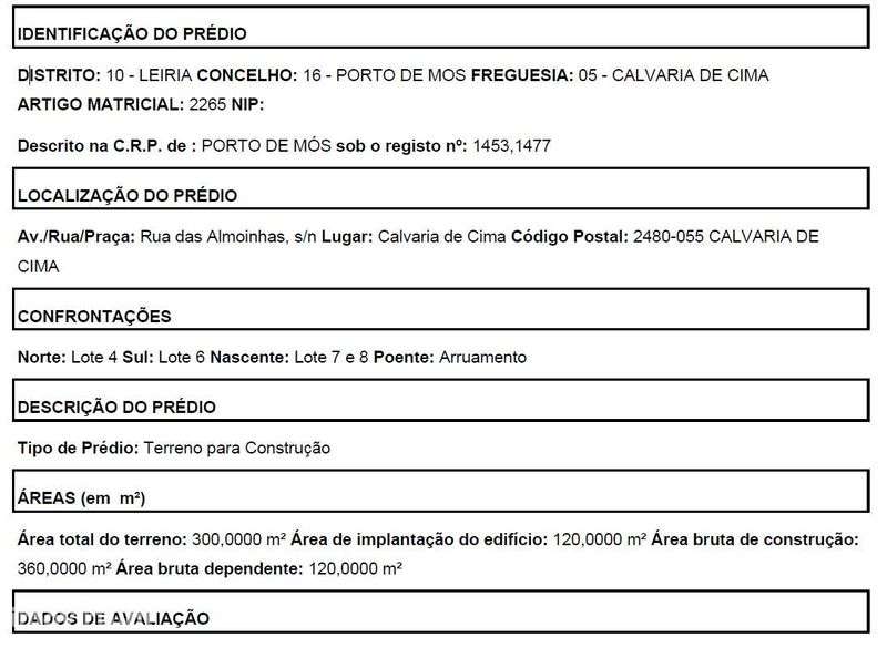 Terreno construção Calvaria de Cima - Grande imagem: 5/5
