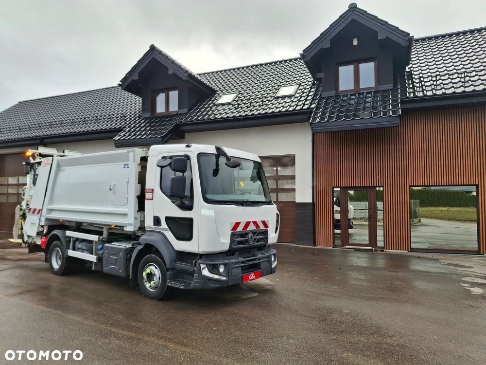 Renault D12 Truck Śmieciarka FARID Forez Bennes EURO 6 2016 rok 2 Osie Opony Bardzo Dobry Stan Zawieszenie Na Poduszkach - 1