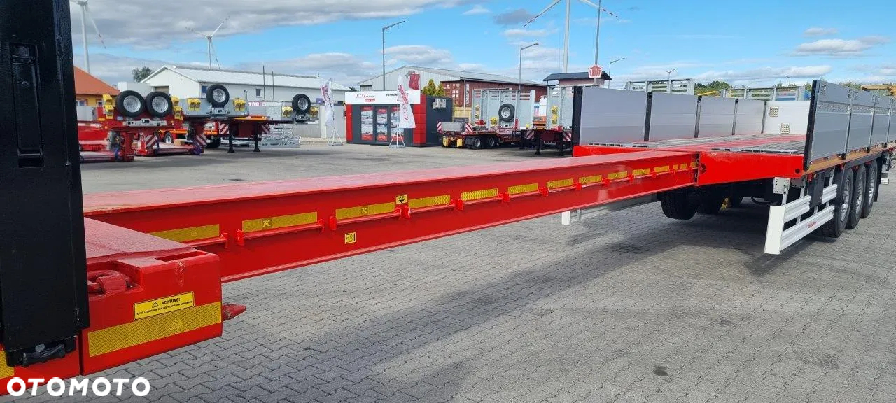 Kassbohrer Kaessbohrer naczepa platforma rozciągana, burty aluminiowe - 21