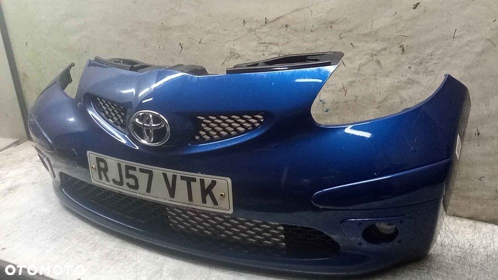 @ ZDERZAK PRZÓD PRZEDNI TOYOTA AYGO NIEBIESKI KOD LAKIERU 8B6 - 2