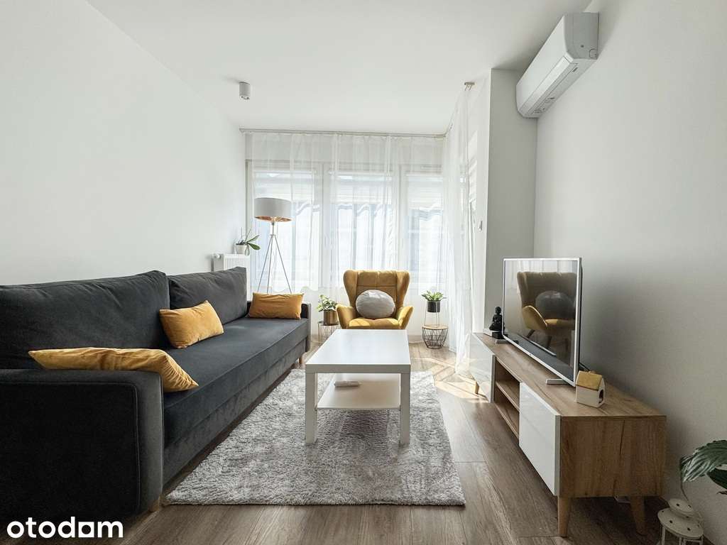 2 pokoje | 43,32 m² | Duża loggia | Klimatyzacja |