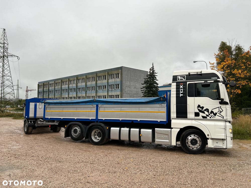 MAN TGX Tandem 1m burty TOP KOMPLET / ALUFELGI / zarejestrowany gotowy do pracy / przyczepa 18t / FULL OPCJA / 26.420 26.460 26.500 26.400 26.440 26.480 26.510 460 500 - 2