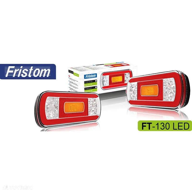 Lampa spate 220x100, 6 functii, cu mers inapoi si numar, LED, FT-130 Fristom, FT 130 - 2