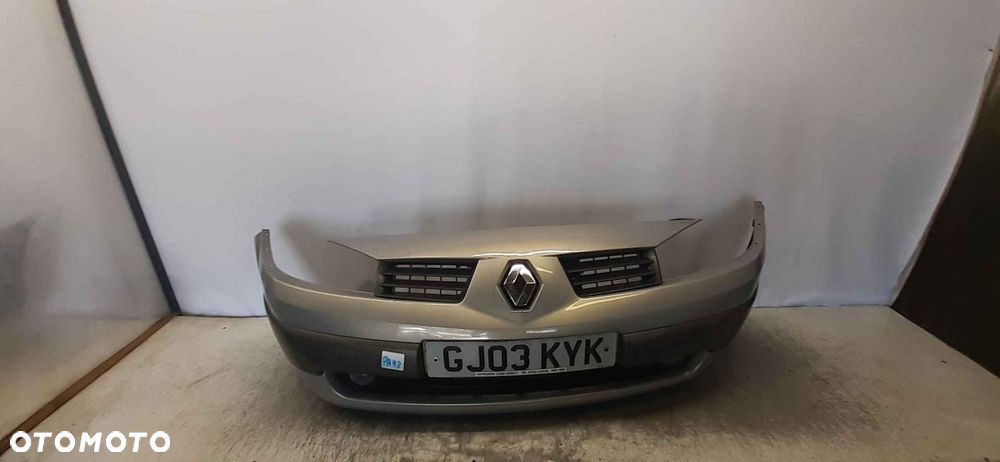 ^ ZDERZAK PRZÓD PRZEDNI RENAULT MEGANE 2 II SZAMPAŃŚKI PIASKOWY HALOGENY - 1