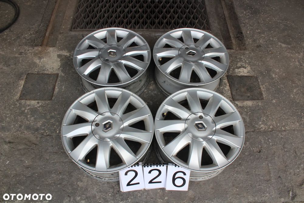 FELGI ALUMINIOWE Renault Scenic 2  4x100Ø60  6.5x16  ET49 - 1