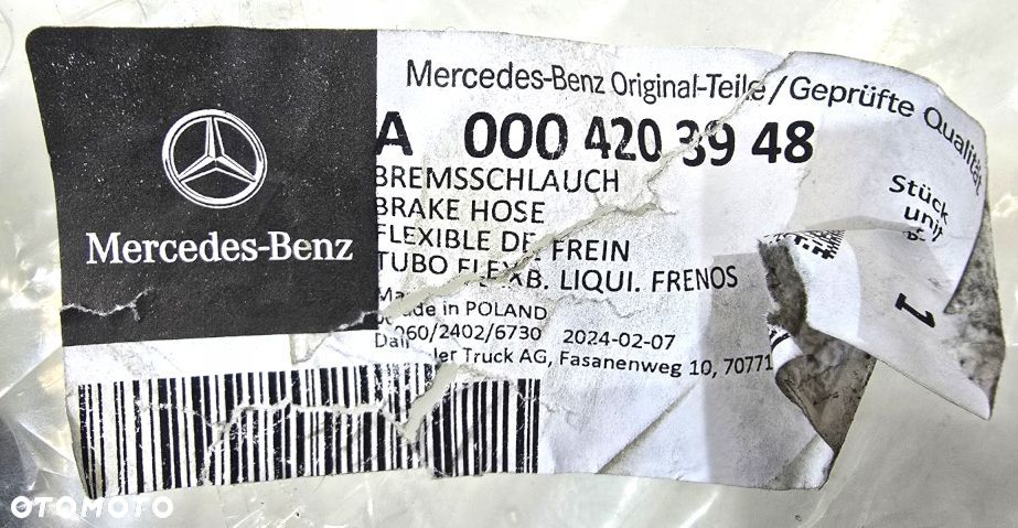 przewód hamulcowy mercedes actros a0004203948 - 4