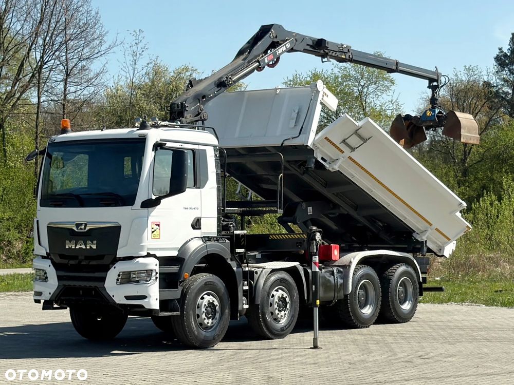 MAN TGS 35.470 * WYWROTKA 5,10 m + PILOT * HIAB Z - HIPRO 191 * 8x4 - 3
