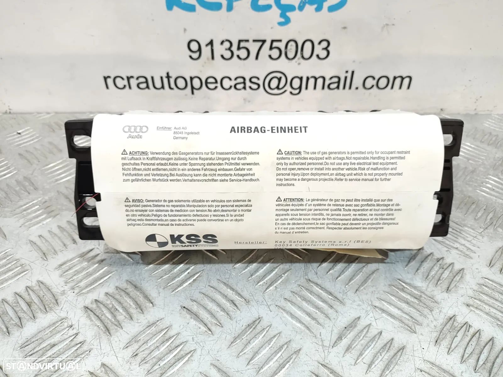 AIRBAG PASSAGEIRO ORIGINAL AUDI A3 (8P) - 1
