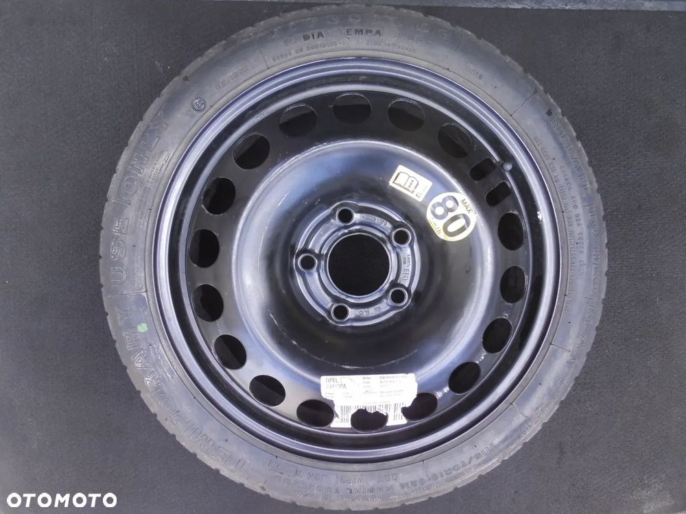OPEL ORYGINALNE KOŁO R16 5X110 DOJAZDOWE DOJAZDÓWKA 16" FIRESTONE 115/70 VECTRA C ASTRA H - 1