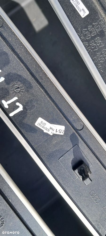 Listwy Dekory Drzwi Aluminium Quattro Pamięć Audi A6 C6 - 14