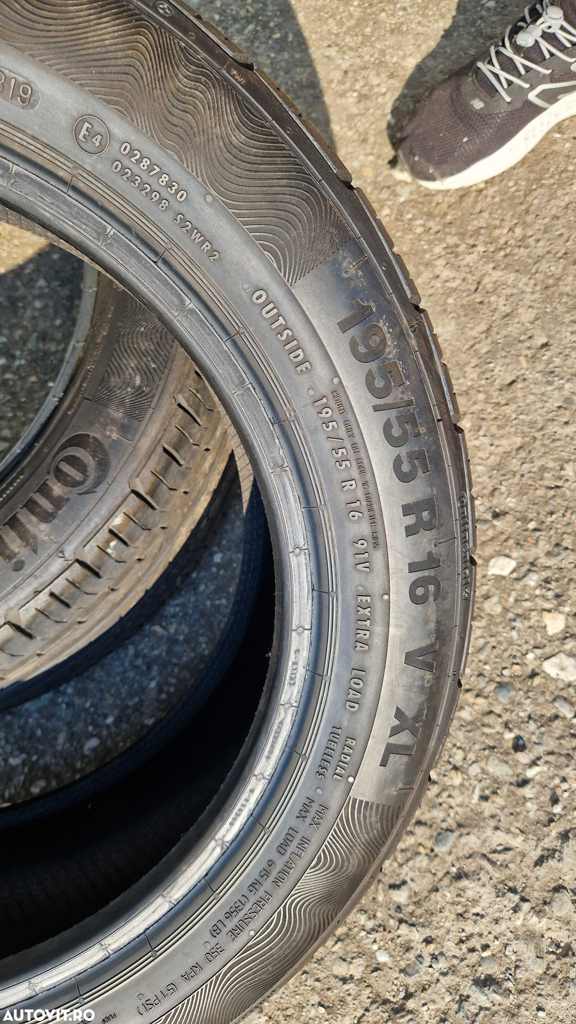2x Anvelope Continental Premium Contact 5 195/55 R16 profil ~6-7 mm - 7