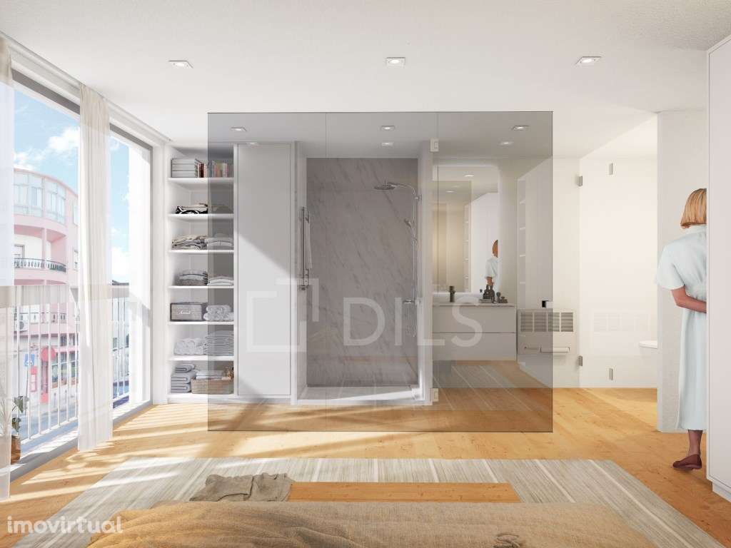 Apartamento T1 com varanda e vista, nas Amoreiras - Grande imagem: 2/20