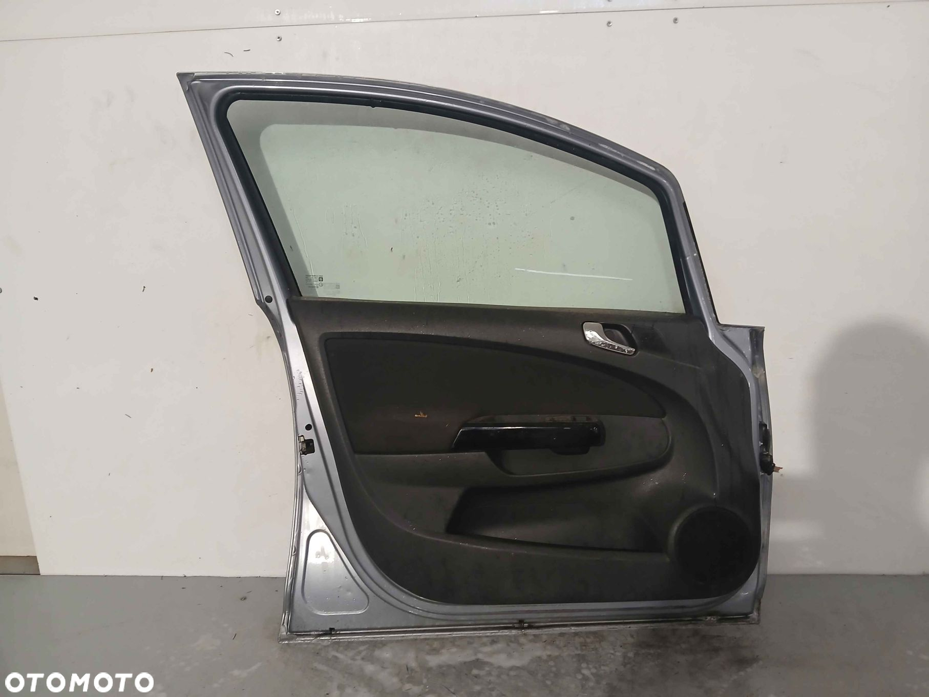 + DRZWI PRZÓD PRZEDNIE LEWE OPEL CORSA D Z163 SZARE 5D 5 DRZWI HB - 5