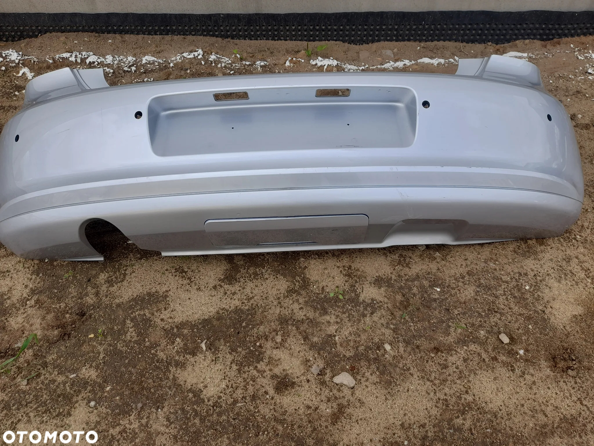 VW POLO 6R6 ZDERZAK TYLNY TYŁ SREBRNY  09-> - 3