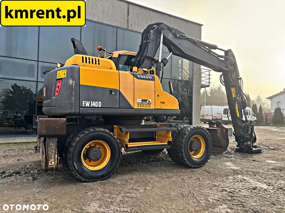 Volvo EW 140 D KOPARKA KOŁOWA GŁOWICA OBROTOWA ZE SZCZYPCAMI 2012R | Volvo ew160 , komatsu pw148 , JCB 145 175 , cat 313 316 , mecalac 15mwr - 20